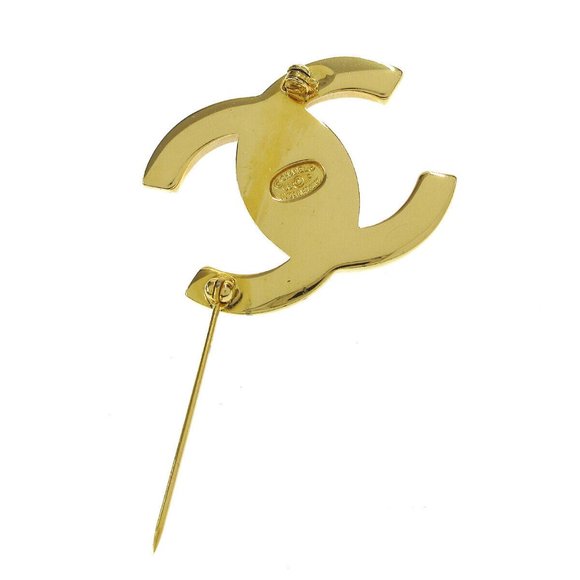 Authenticity Guaranteed CHANEL CC Logos Turnlock Motif Brooch Pin Corsage - Picture 3 of 4